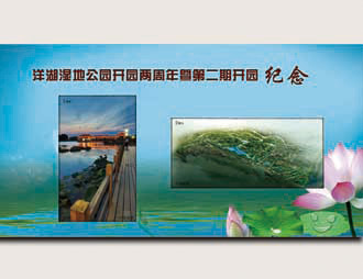为洋河湿地保护区定制的纪念张